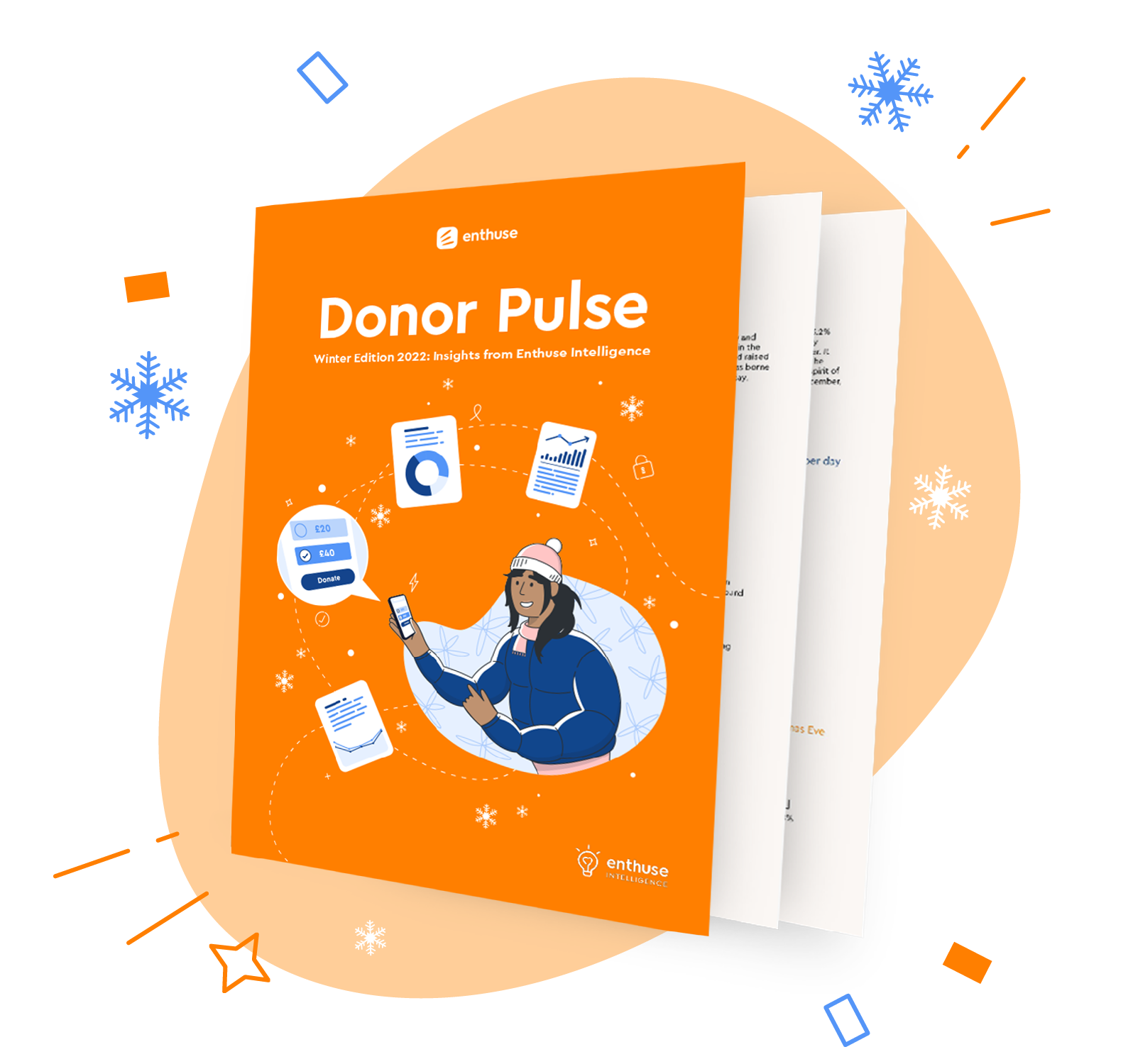 A miniature version of the Donor Pulse Winter 2022 report