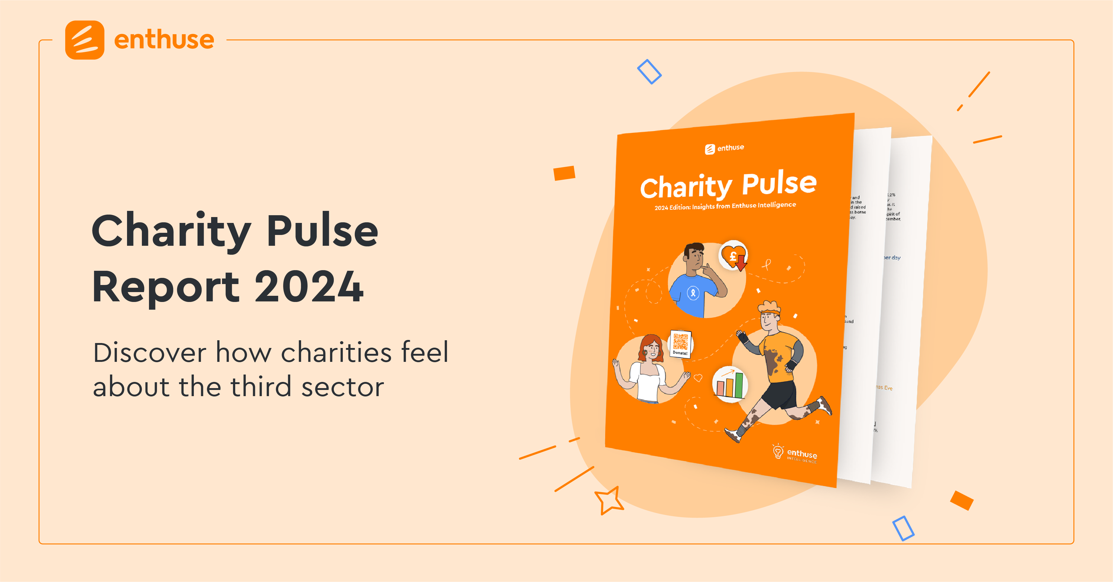 miniature of report front cover. Charity Pulse 2024.
