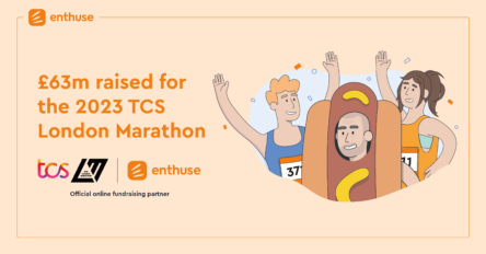 2023 tcs lodnon marathon raised $63 million with enthuse as official online fundraising partner