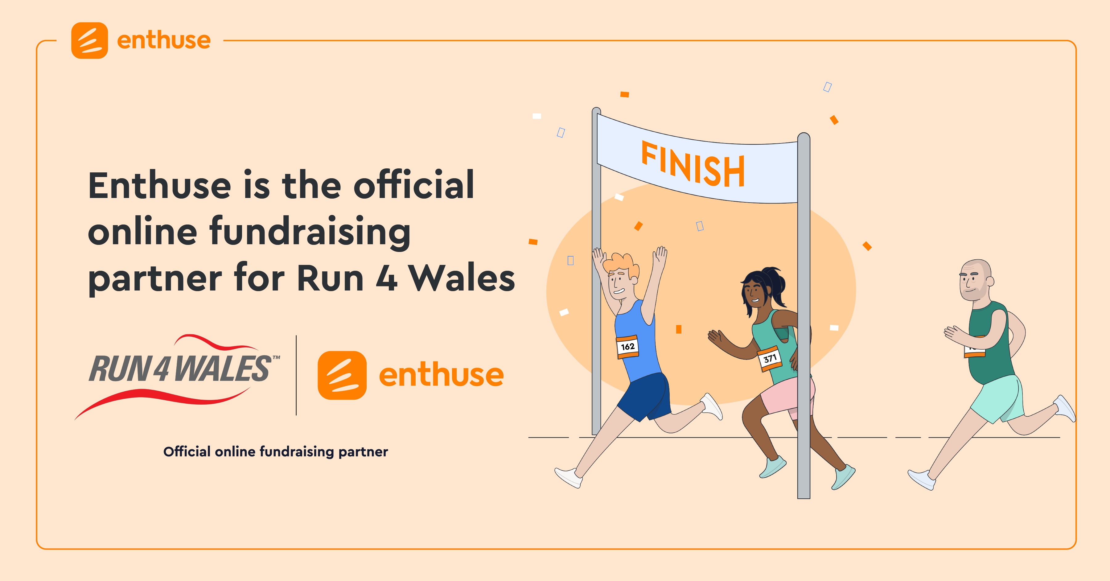 enthuse becomes the offciial fundraising partner for run 4 wales